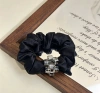 Korean-style satin square water diamond small intestine ring, high-elasticity hair tie band, versatile and won't damage hair, high-end hair accessory Application Scenario